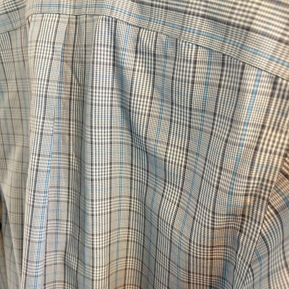 Eddie Bauer Button Down Bundle Mens Size Small Blue Plaid Long Sleeve Shirt Work - Picture 9 of 16